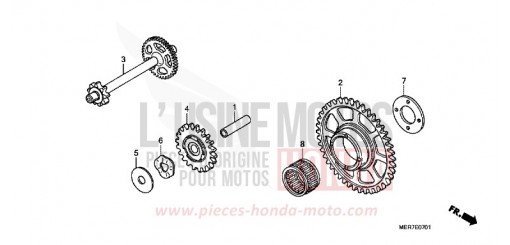 EMBRAYAGE DE DEMARRAGE (CBF600S8/SA8/N8/NA8) CBF600SA8 de 2008